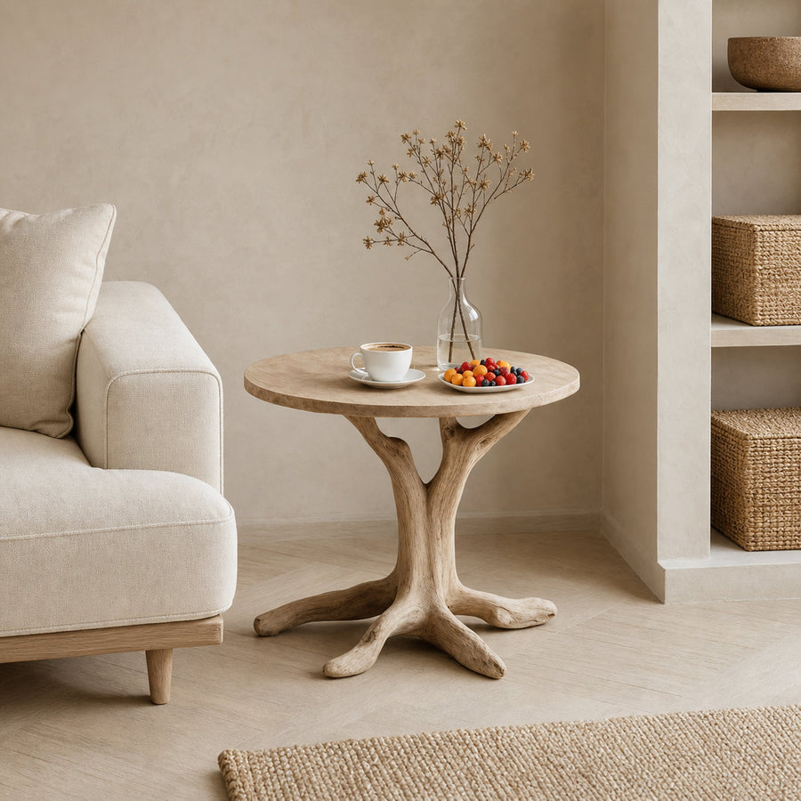 Rustic Wooden End Table For Furniture Decor Practical Living Room