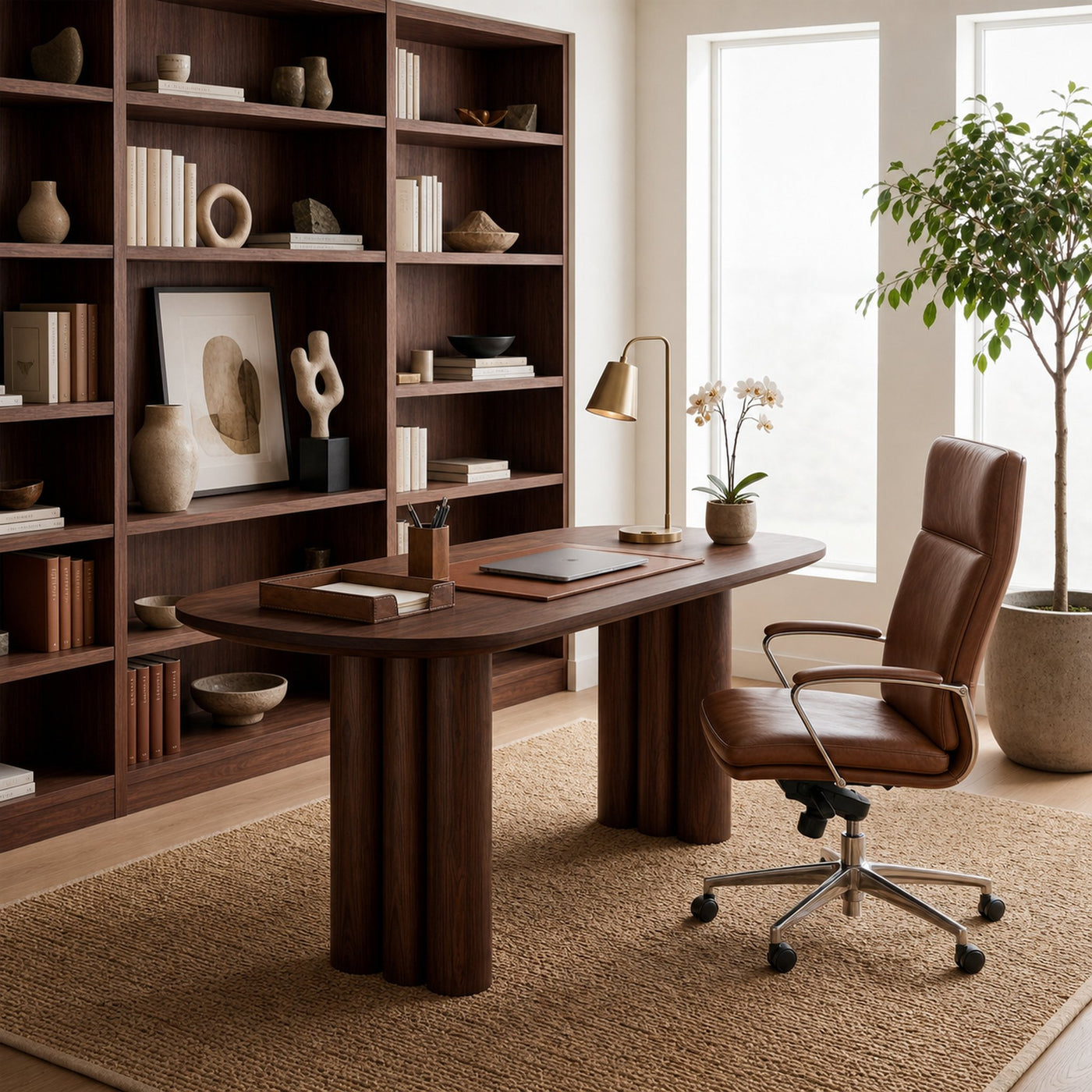 Rustic Writing Table For Bedroom Office - product view 6