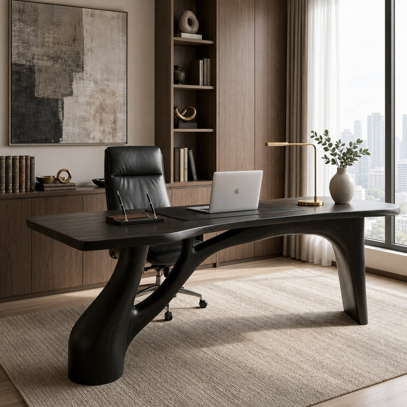 Rustic Writing Table For Home Workspace - product view 7