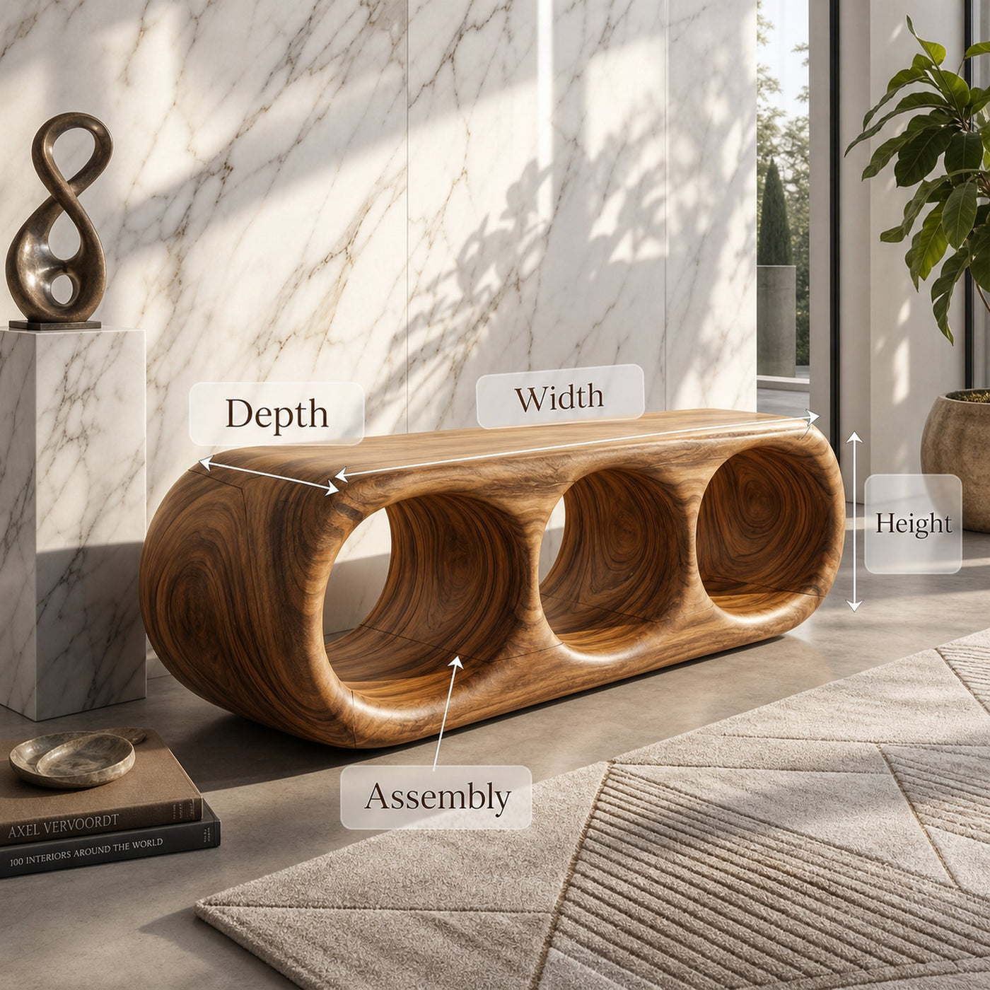 Scandinavian Bench Contemporary Hallway - product view 8