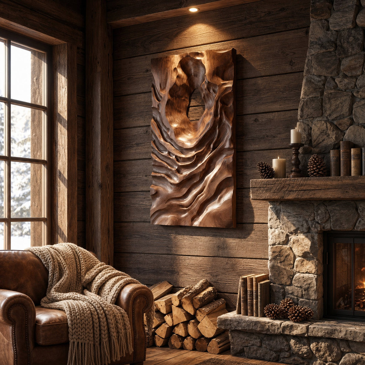 Scandinavian Embossed Wall Panel Decor For Living Room - product view 4