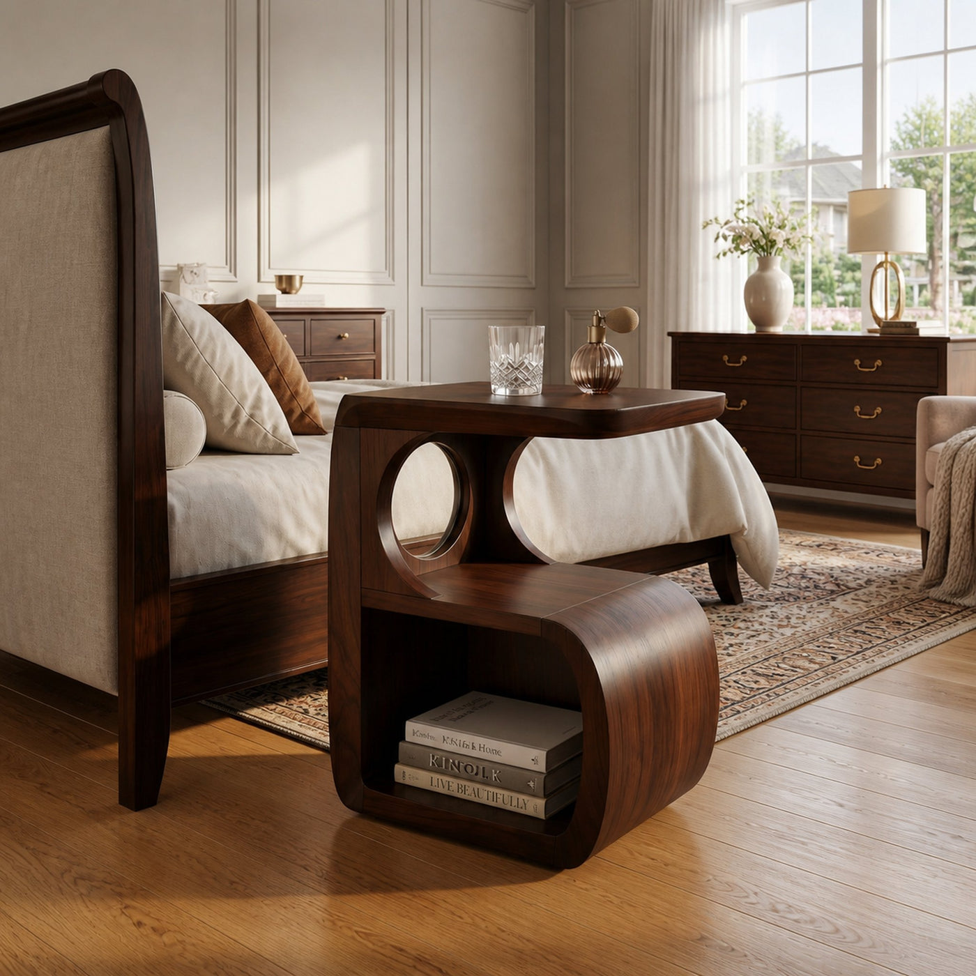 Scandinavian Flowing Accent Table For Reading Lounge Interior - product view 7