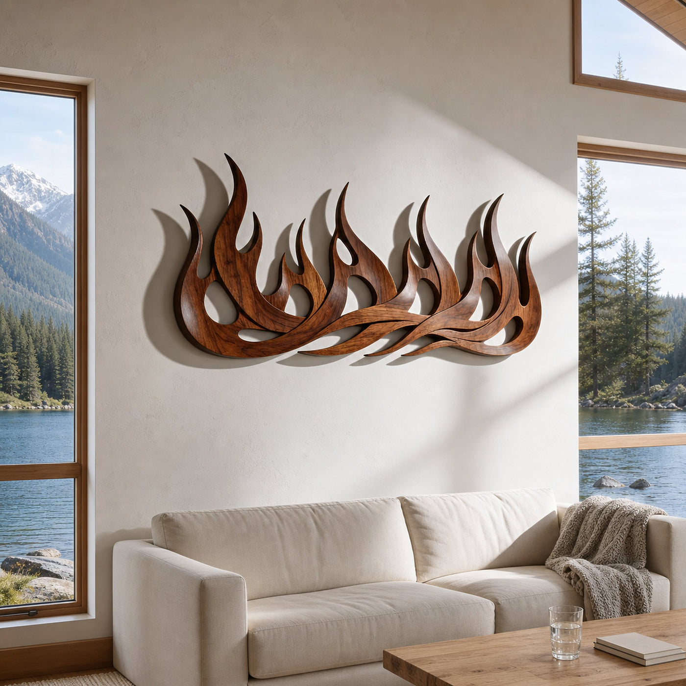 Scandinavian Organic Wall Decor For Coastal Interior Space