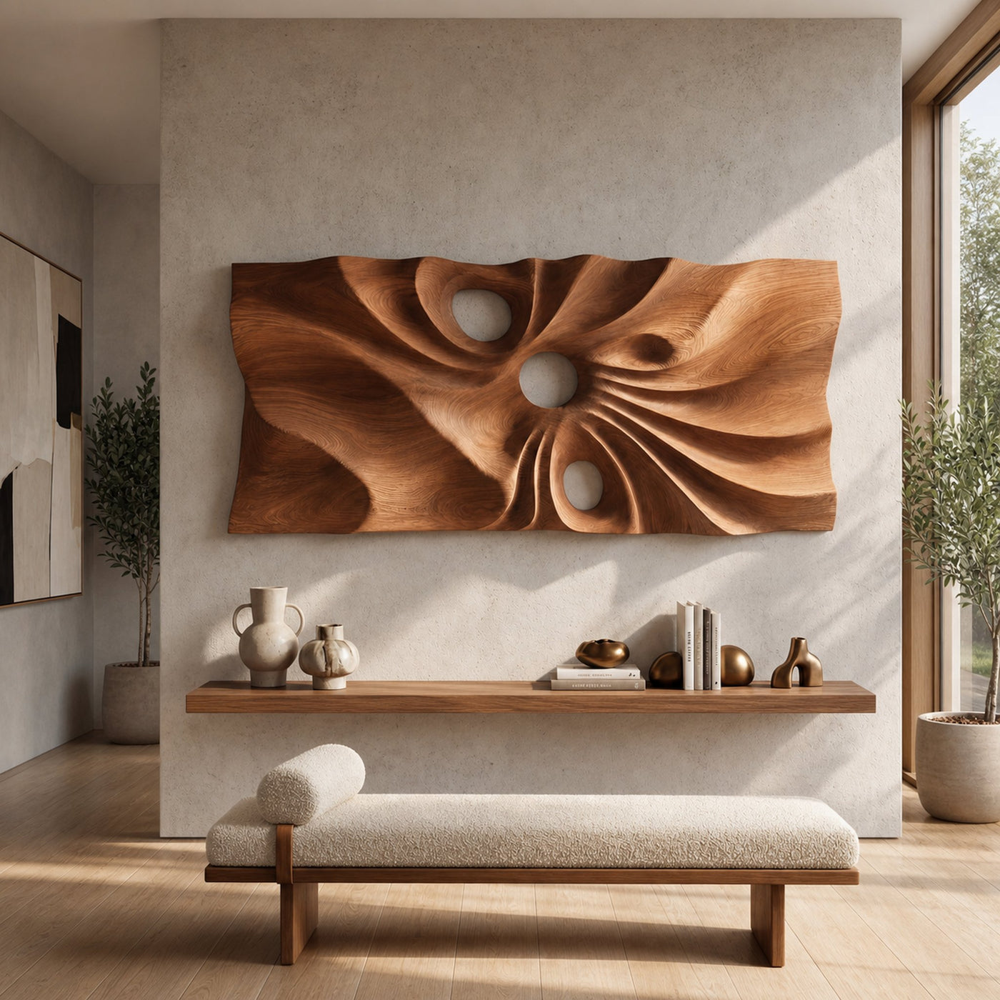 Scandinavian Organic Wall Decor Panel For Home Office