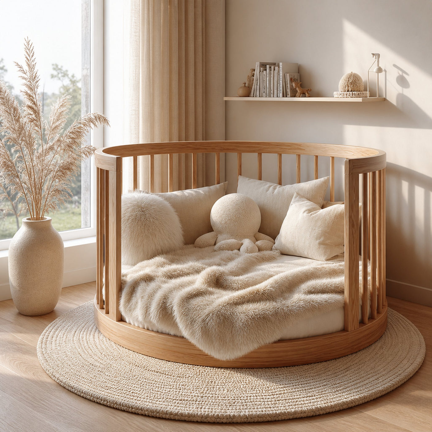 Scandinavian Round Daybed Kids Room Nursery