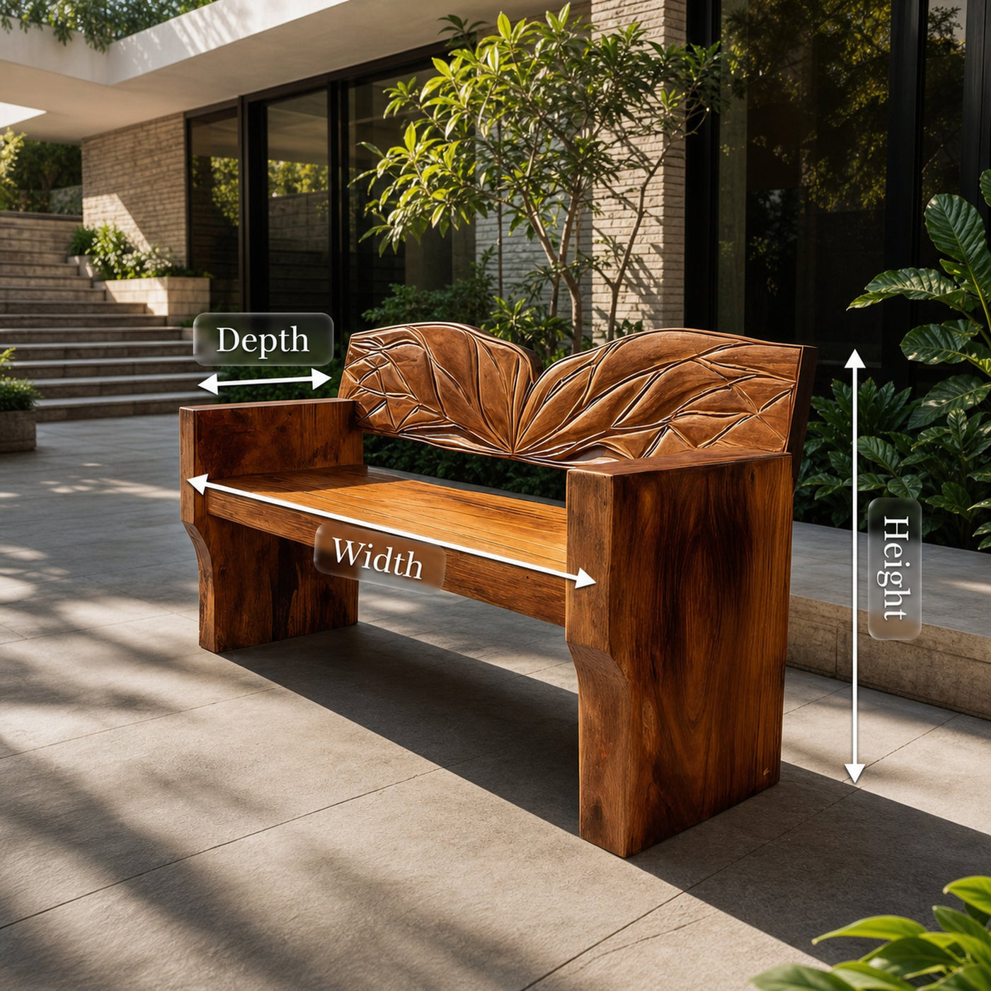 Solid Wood Entryway Bench For Natural Style Home Decor - product view 8