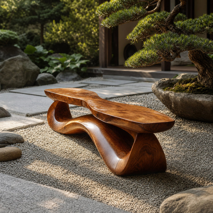 Solid Wood Live Edge Bench For Entryway Furniture Accent