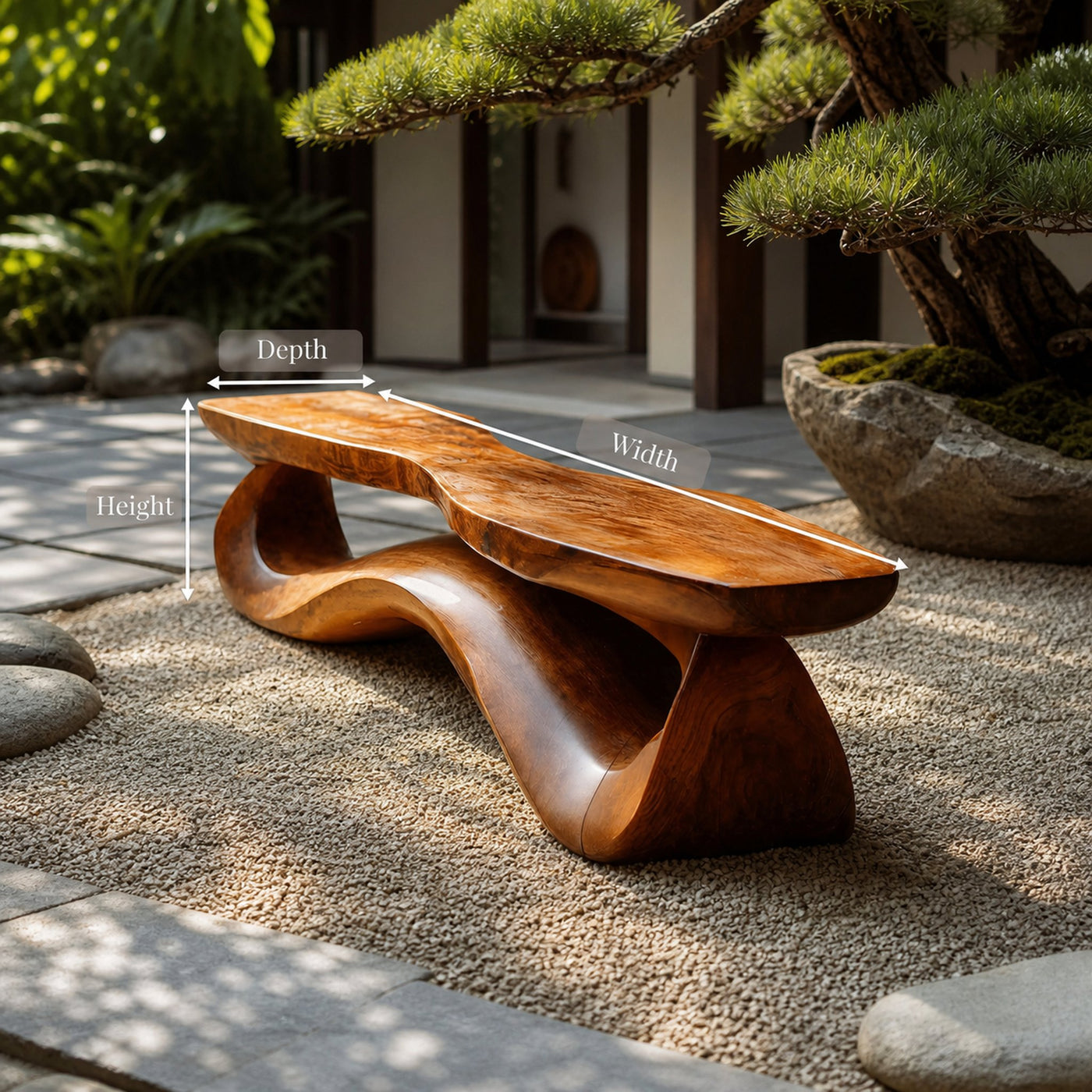 Solid Wood Live Edge Bench For Entryway Furniture Accent - product view 8