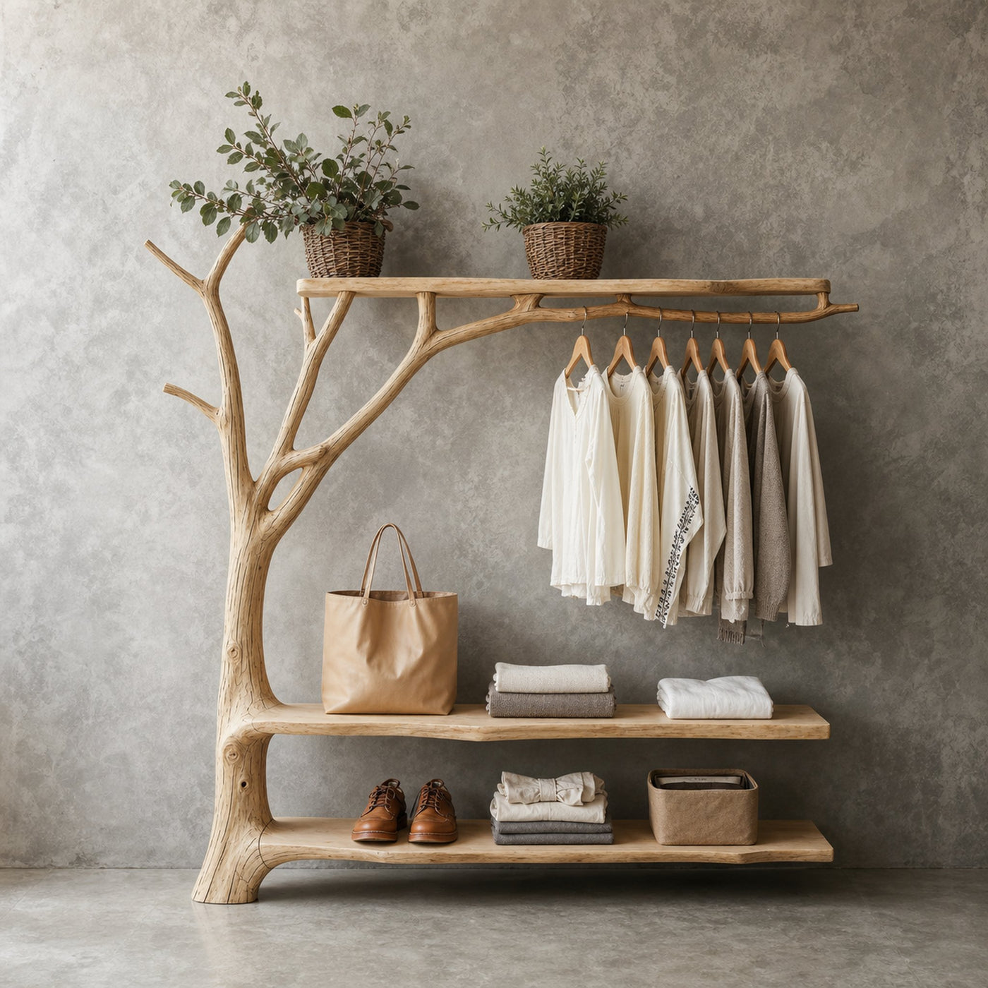 Standing Branch Wall Hanger Hanging Clothes Rack Coat Hanger