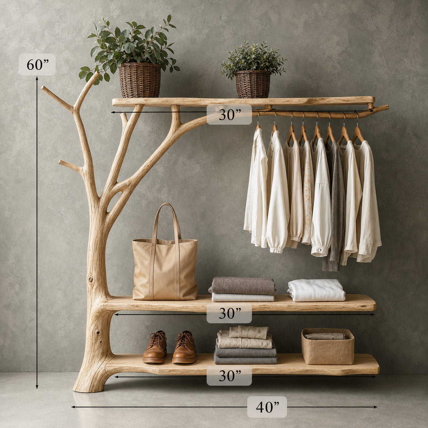 Standing Branch Wall Hanger Hanging Clothes Rack Coat Hanger - product view 6