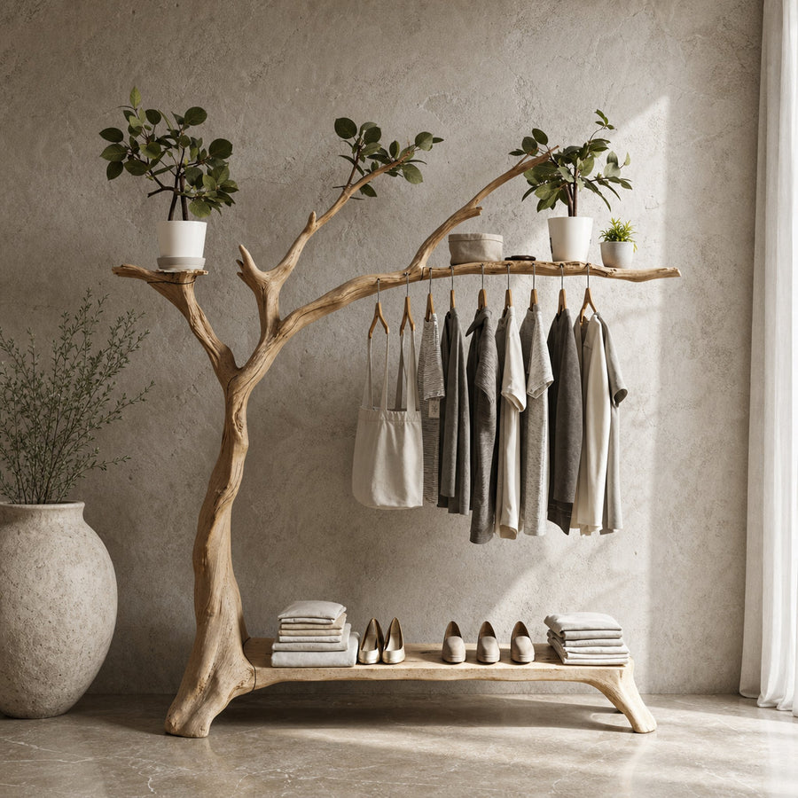 Tree Branch Shoe Rack For Closet Coat Rack With Shelf Rack For Shoe