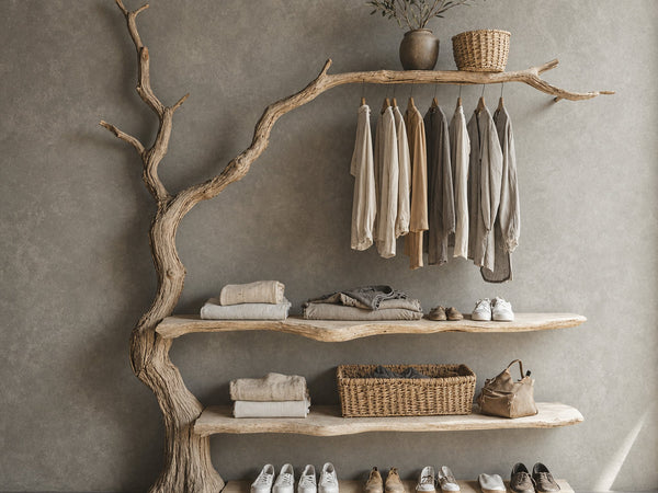 Tree Branch Standing Coat Rack Wall Mount Coat Rack Shoe Storage