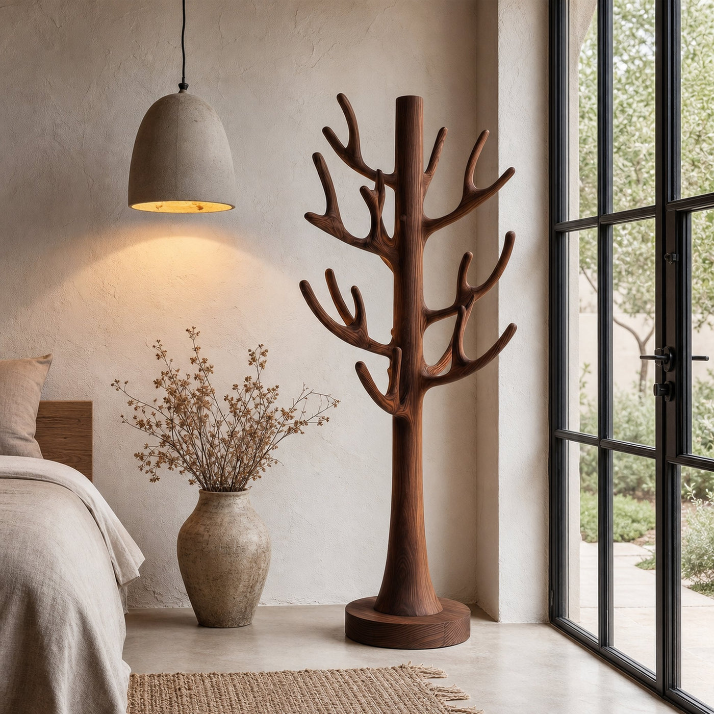 Tree Inspired Standing Coat Rack With Multiple Branch Hooks For Entryway - product view 7