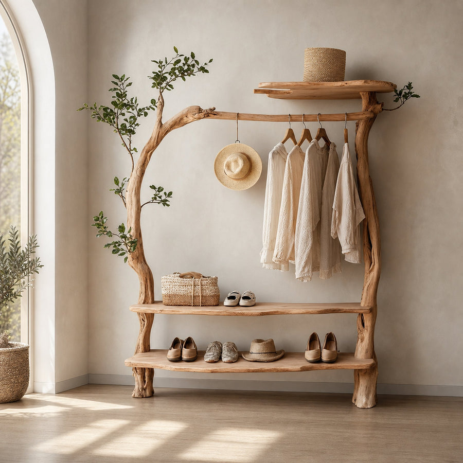Vintage Clothes Rack Handmade Artistic Home & Office Decor Gift Set