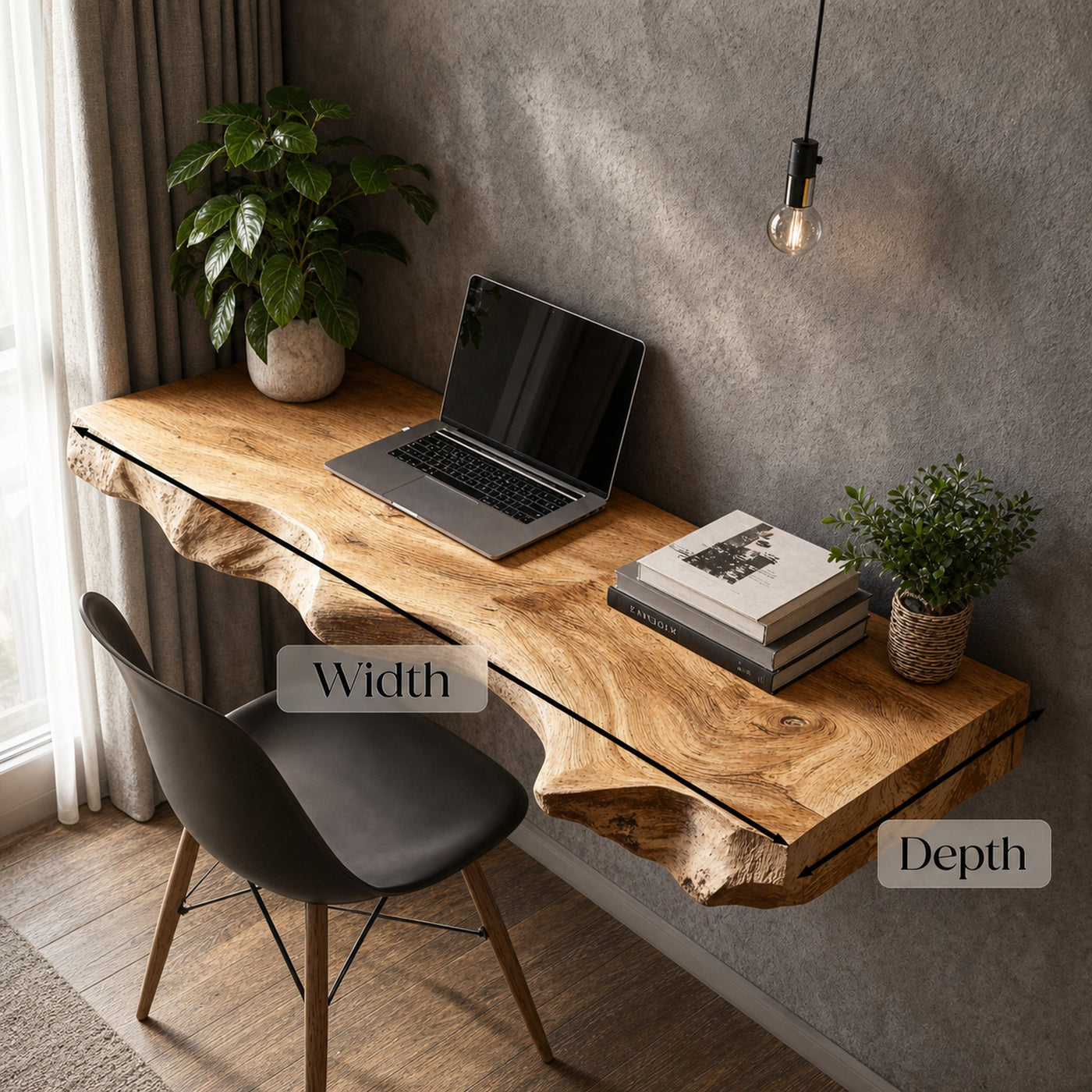 Vintage Wooden Floating Table For Aesthetic Furniture Display - product view 6