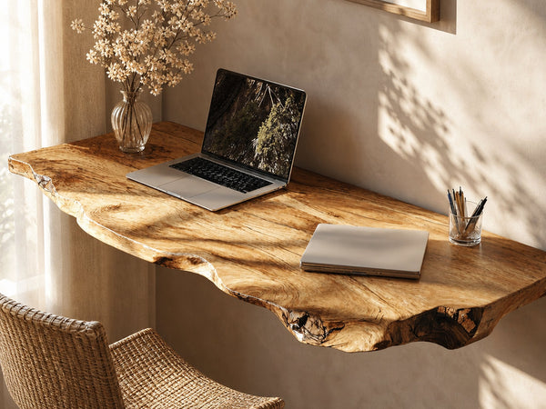 Vintage Wooden Floating Table For Stylish Living Room Furniture