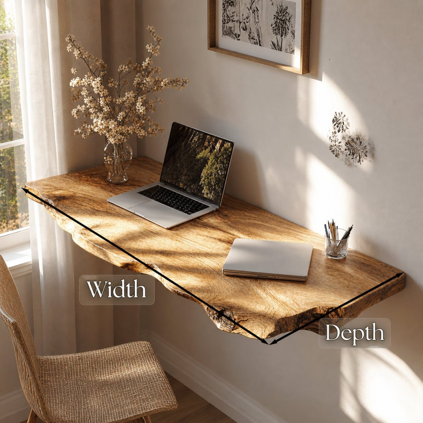 Vintage Wooden Floating Table For Stylish Living Room Furniture - product view 6
