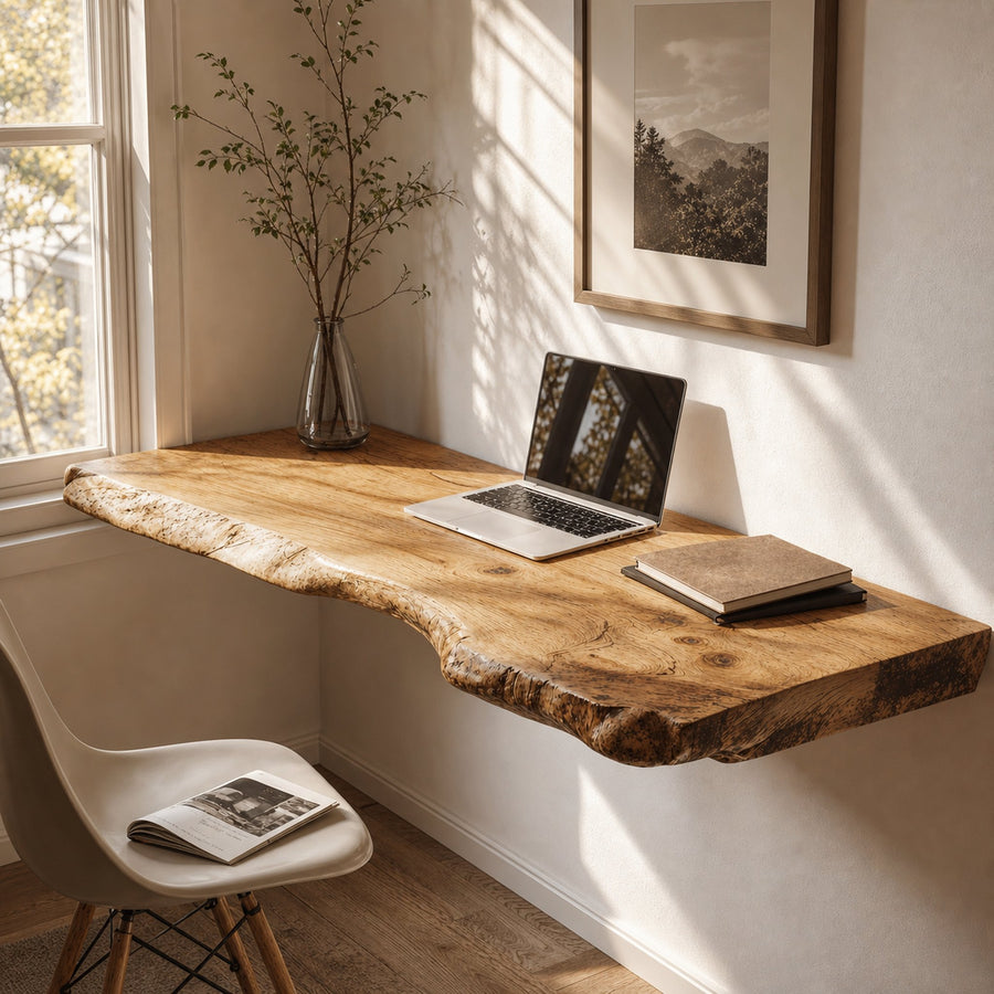 Vintage Wooden Floating Table For Unique Home Decor
