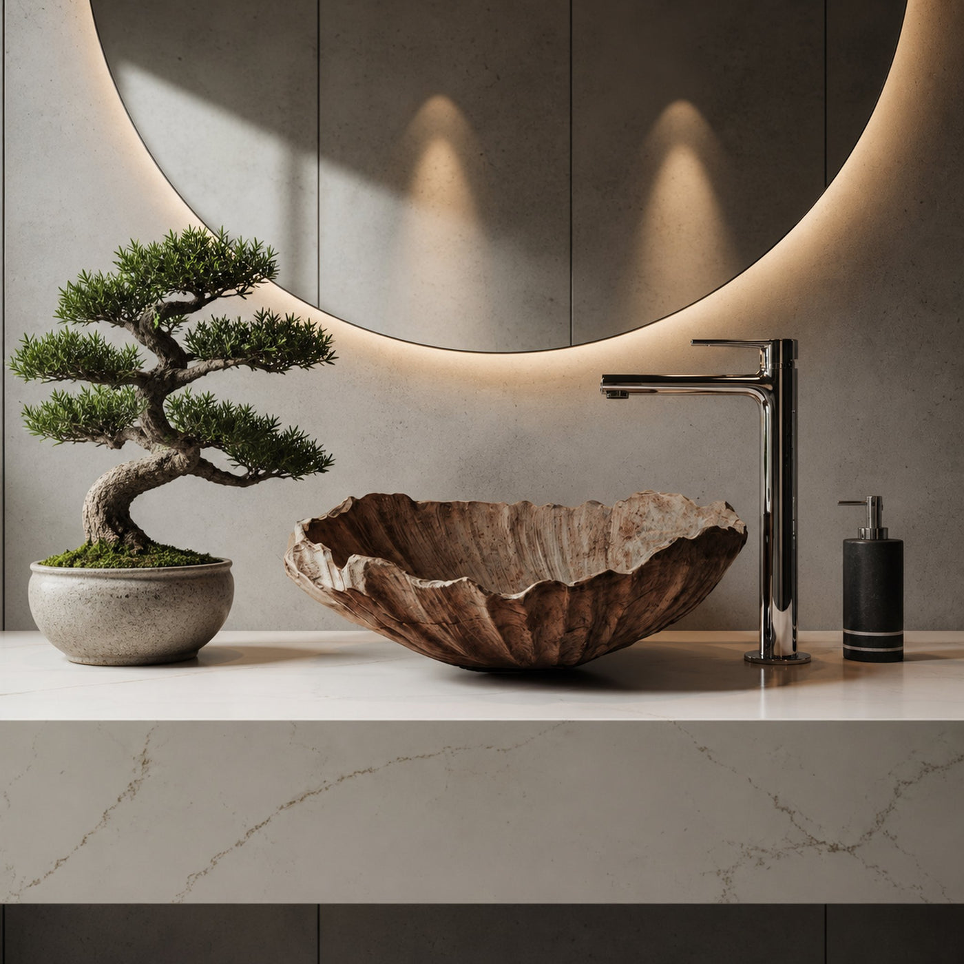 Wooden Vessel Sink Handcrafted Rustic For Furniture Decor - product view 7