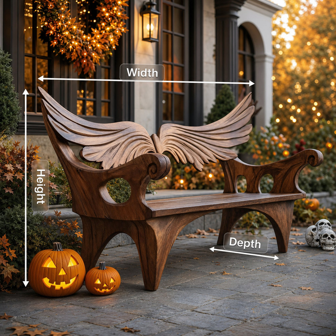 Handcrafted Wooden Bench For Living Room Elegant Furniture Decor - product view 8