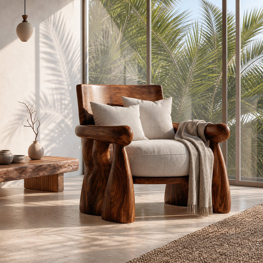 Artisan Crafted Lounge Chair For Living Room And Cozy Reading Corner