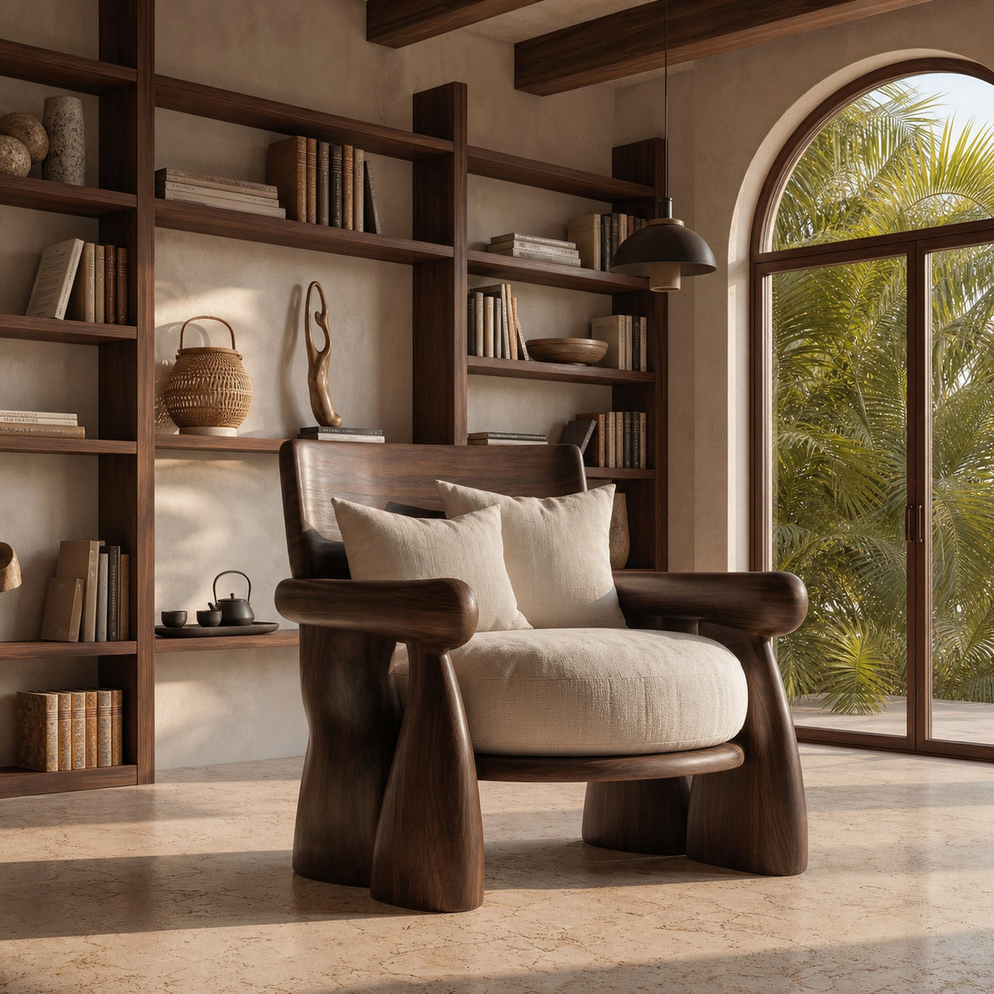 Artisan Crafted Lounge Chair For Living Room And Cozy Reading Corner - product view 7