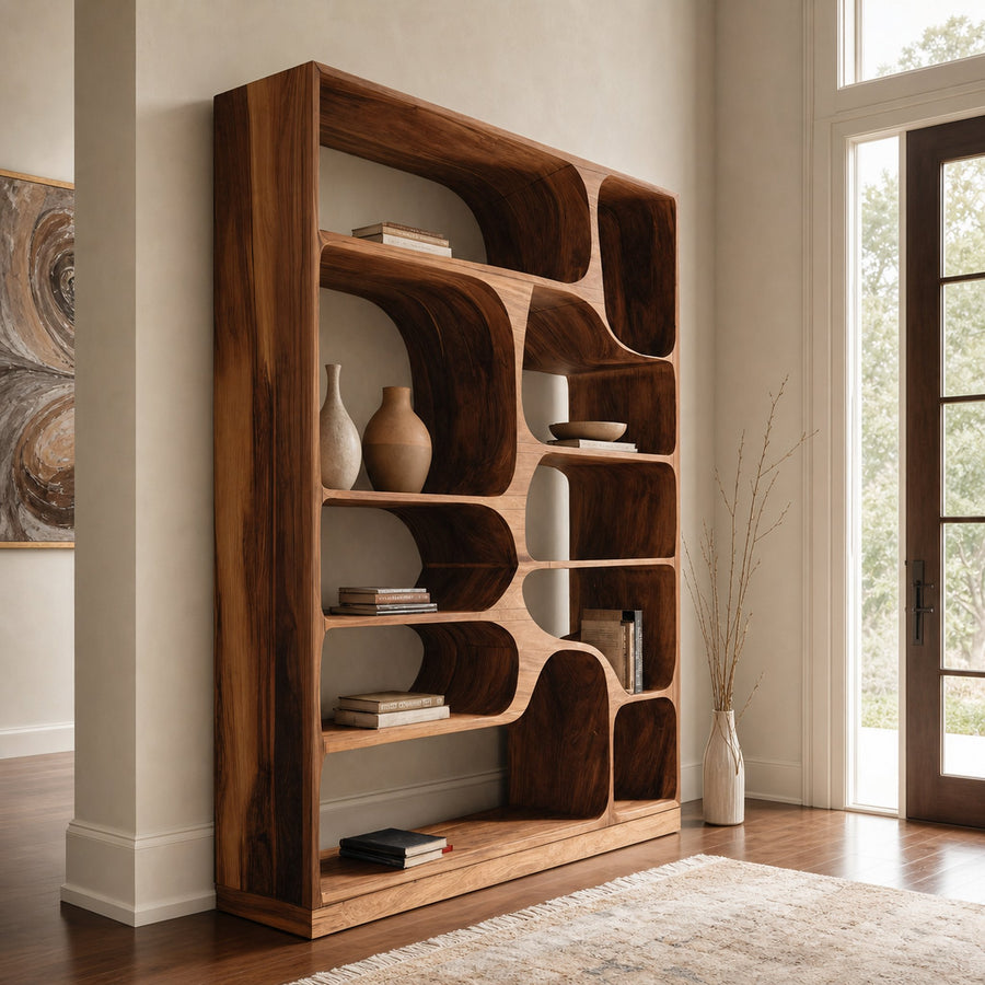 Artistic Bookcase For Living Room Or Bedroom