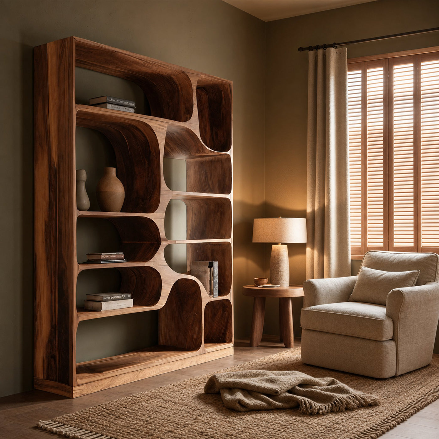 Artistic Bookcase For Living Room Or Bedroom - product view 6