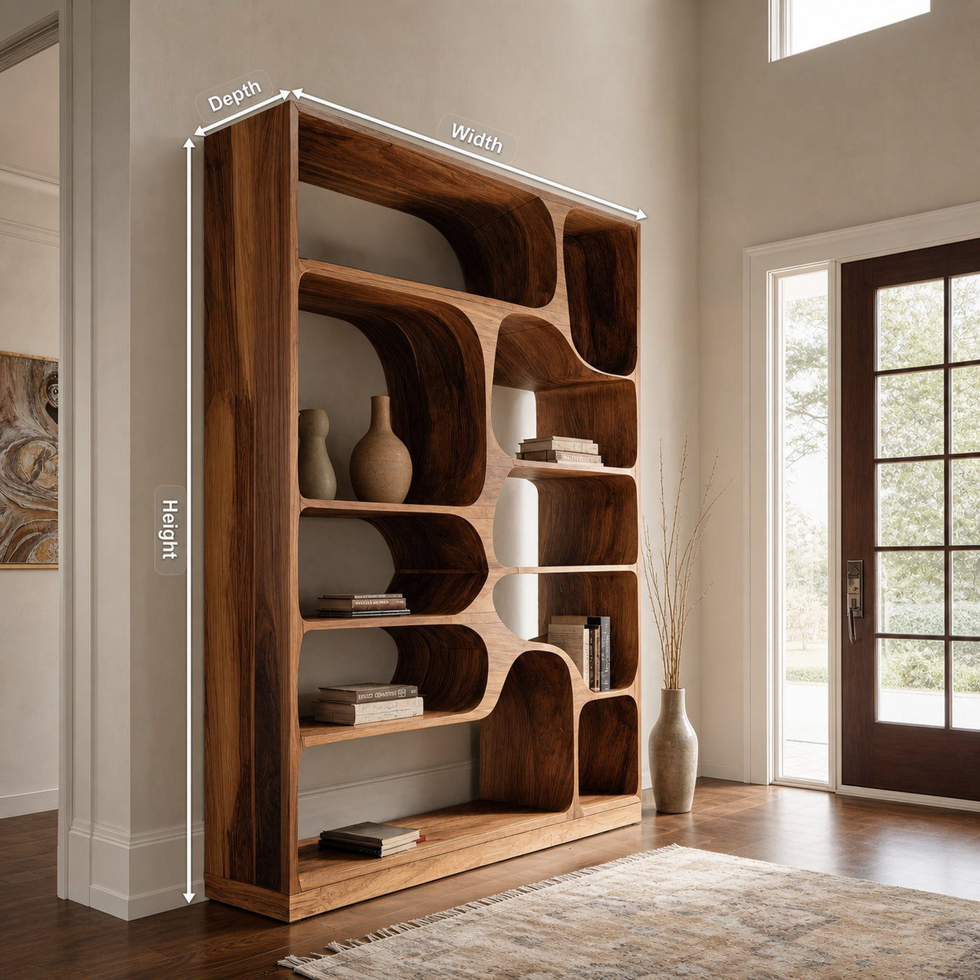 Artistic Bookcase For Living Room Or Bedroom - product view 8