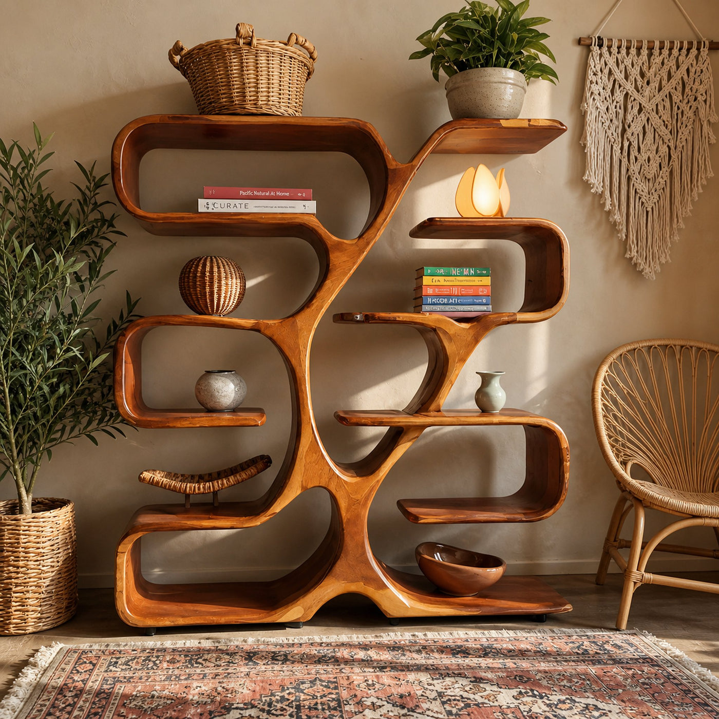 Artistic Bookshelf Display For Living Room Or Home Office - product view 6