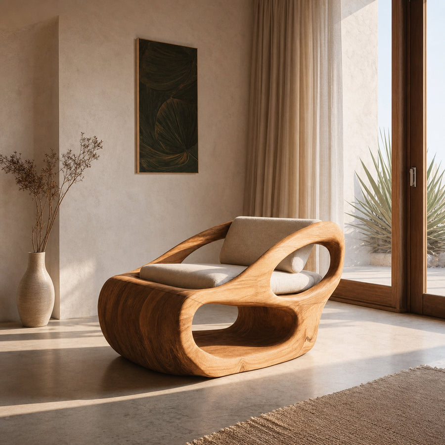 Artistic Organic Lounge Chair For Home Decor