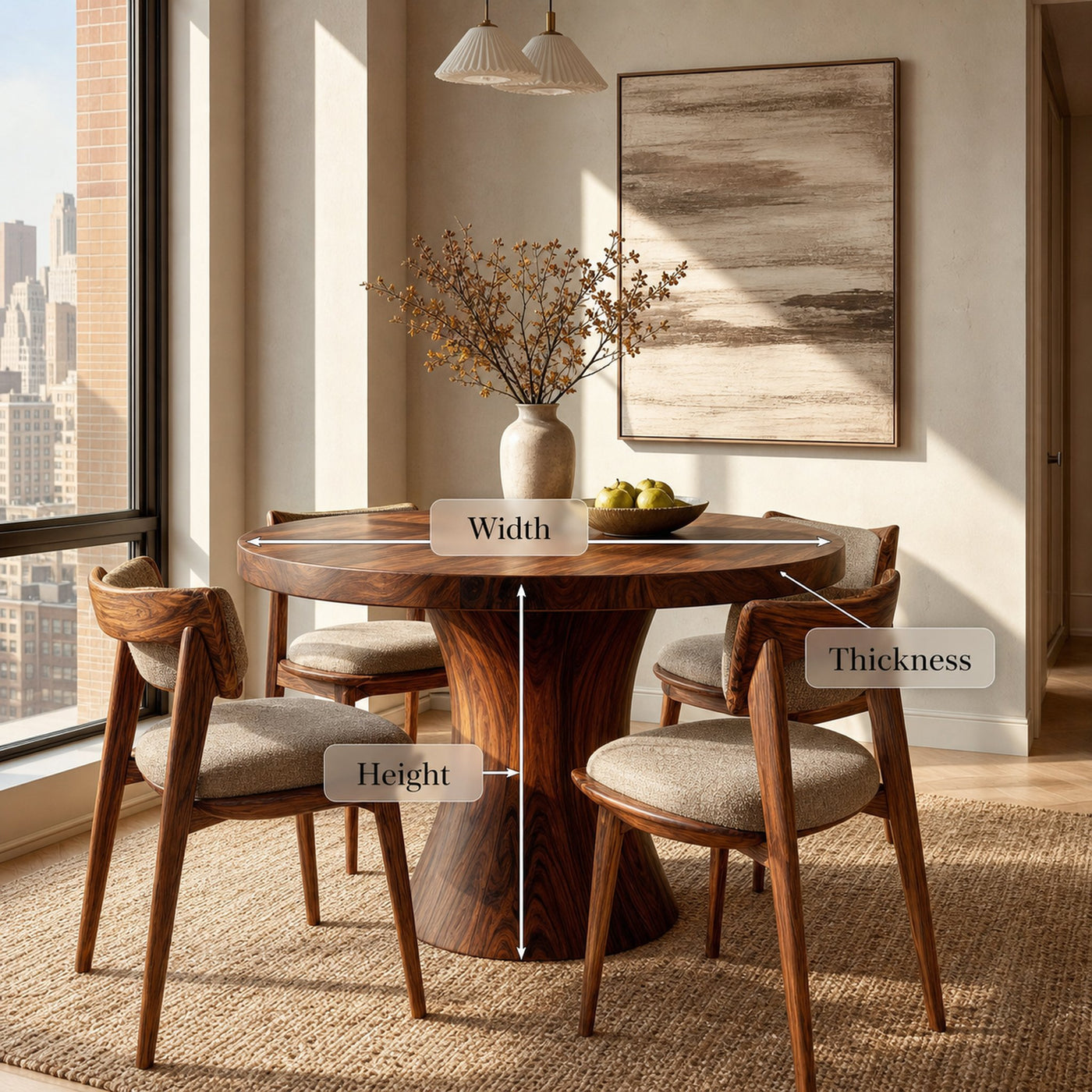 Artistic Pedestal Dining Table For Dining Furniture - product view 8