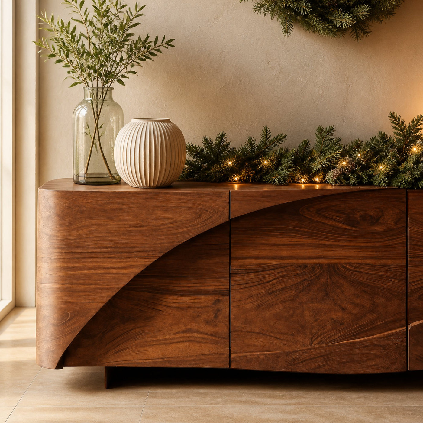 Artistic Swirl Sideboard For Living Room Or Dining - product view 3
