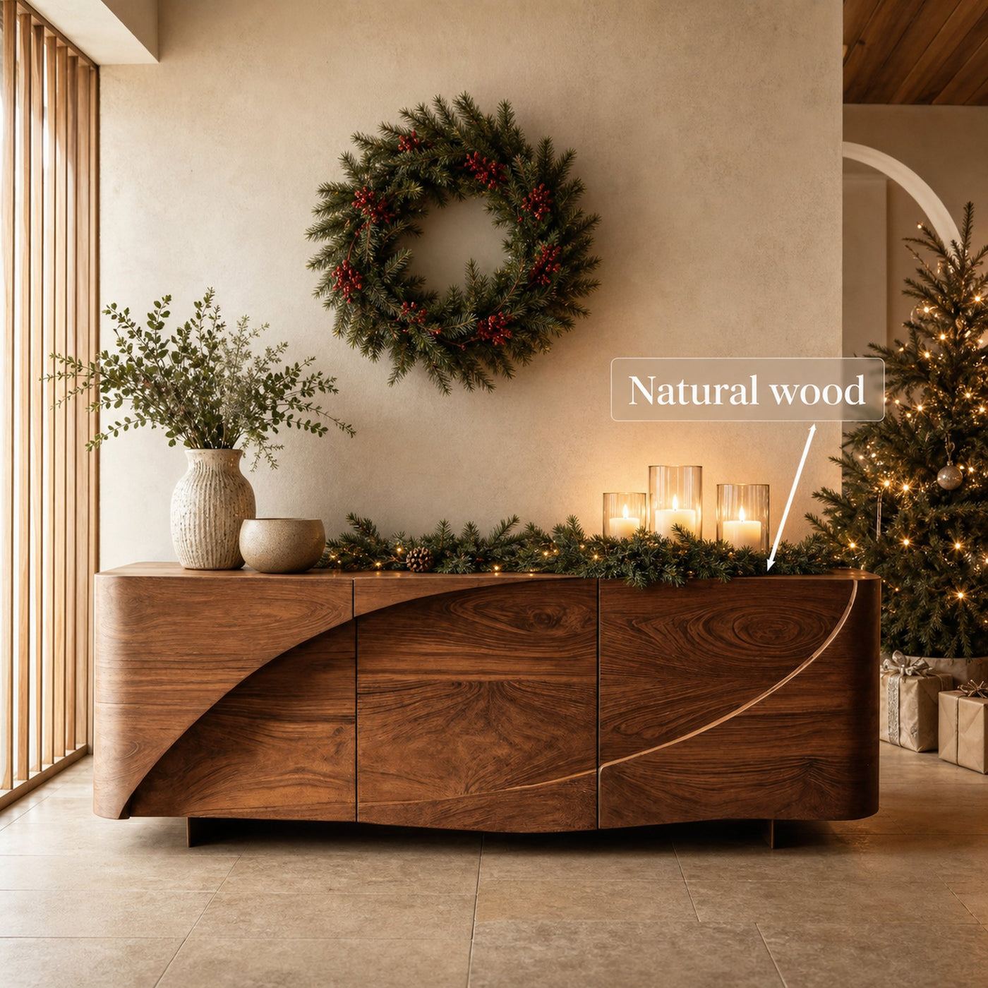 Artistic Swirl Sideboard For Living Room Or Dining - product view 6