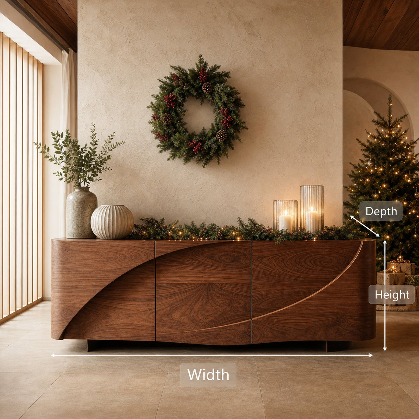 Artistic Swirl Sideboard For Living Room Or Dining - product view 8