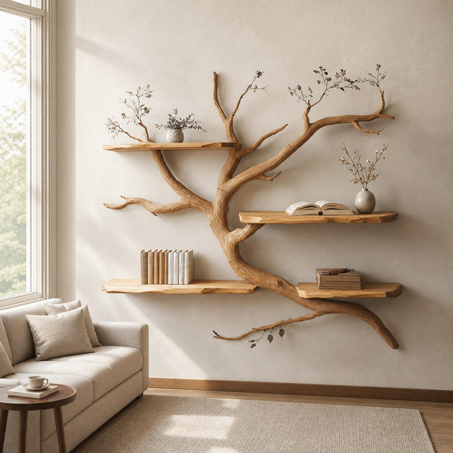 Artistic Wall Display Shelf Studio And Living Room