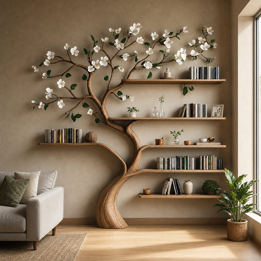 Bookcase Corner Shelf Shelves Gift Her