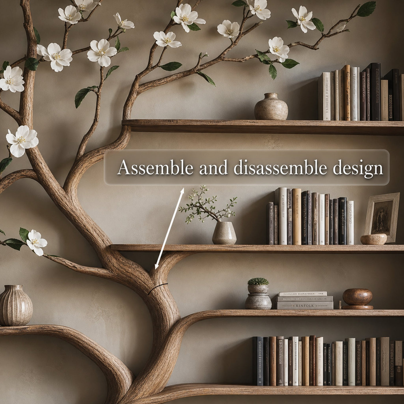 Bookcase Corner Shelf Shelves Gift Her - product view 2