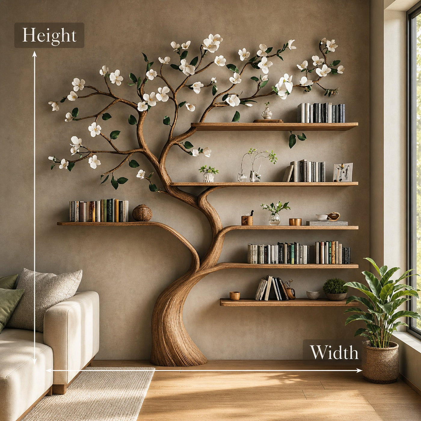 Bookcase Corner Shelf Shelves Gift Her - product view 4