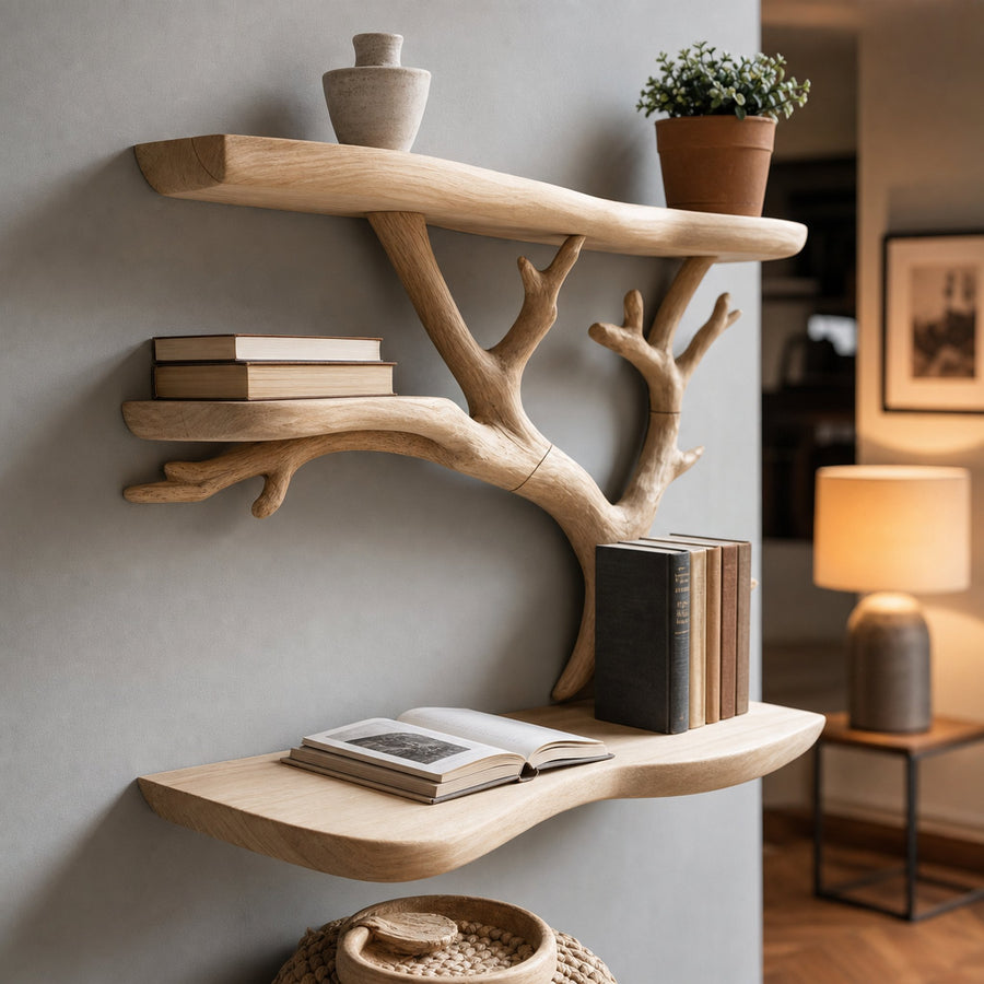 Branch Shape Wall Shelf Bedroom And Living Room
