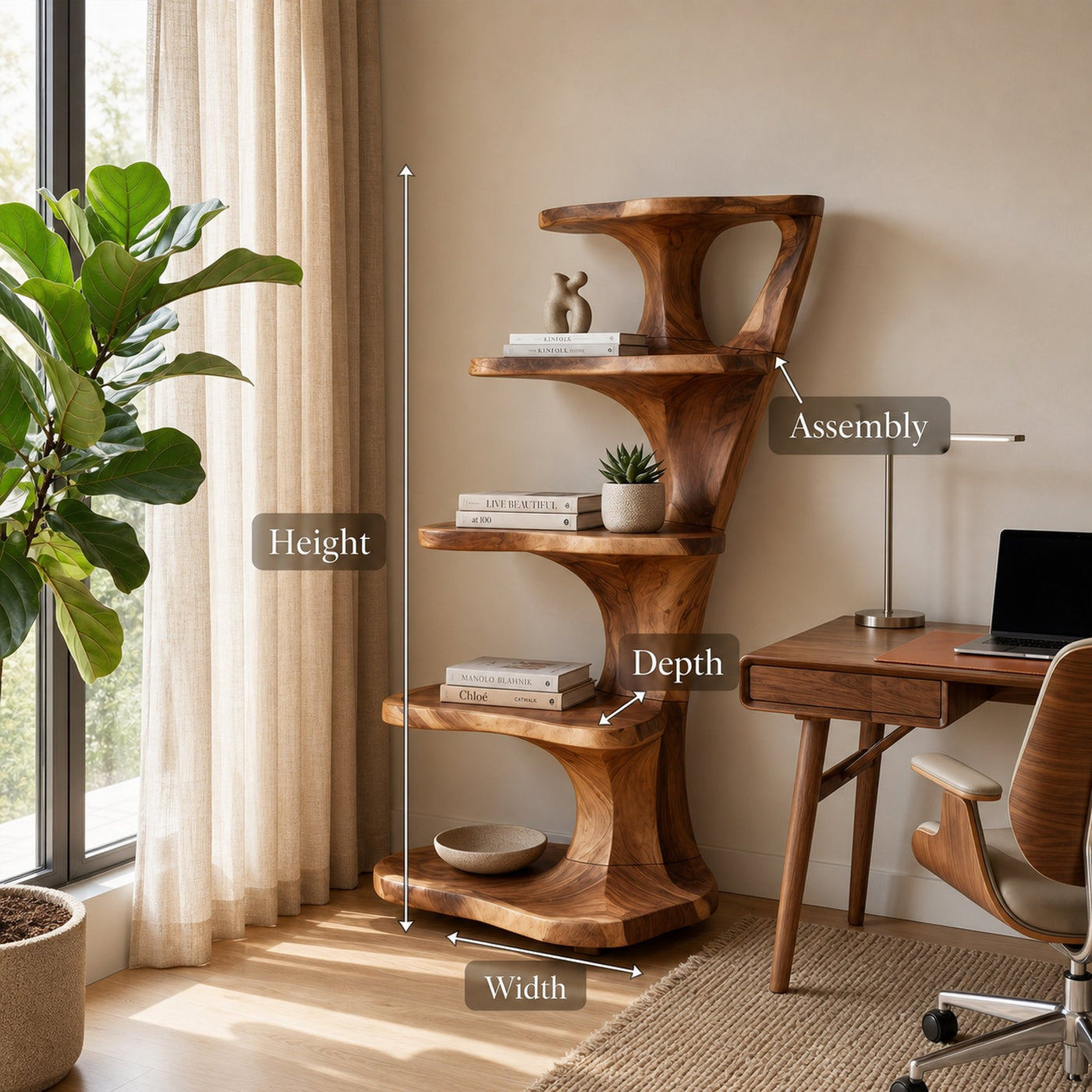 Contemporary Bookcase For Reading Room - product view 8