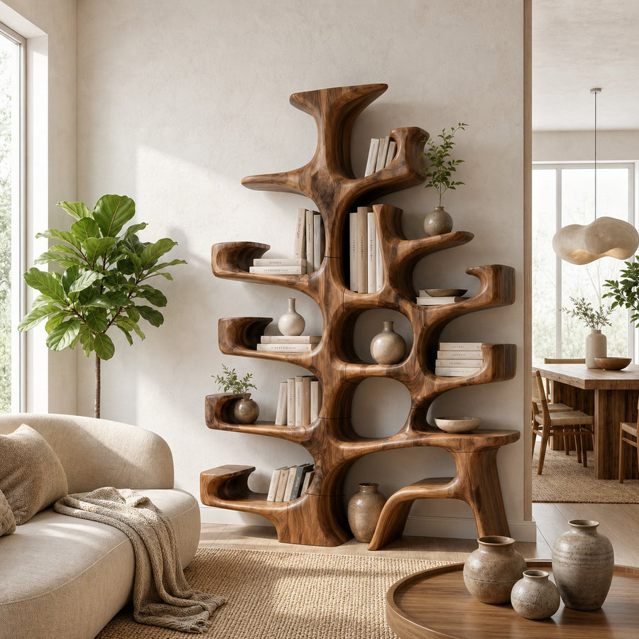 Contemporary Bookshelf For Entryway Living Room