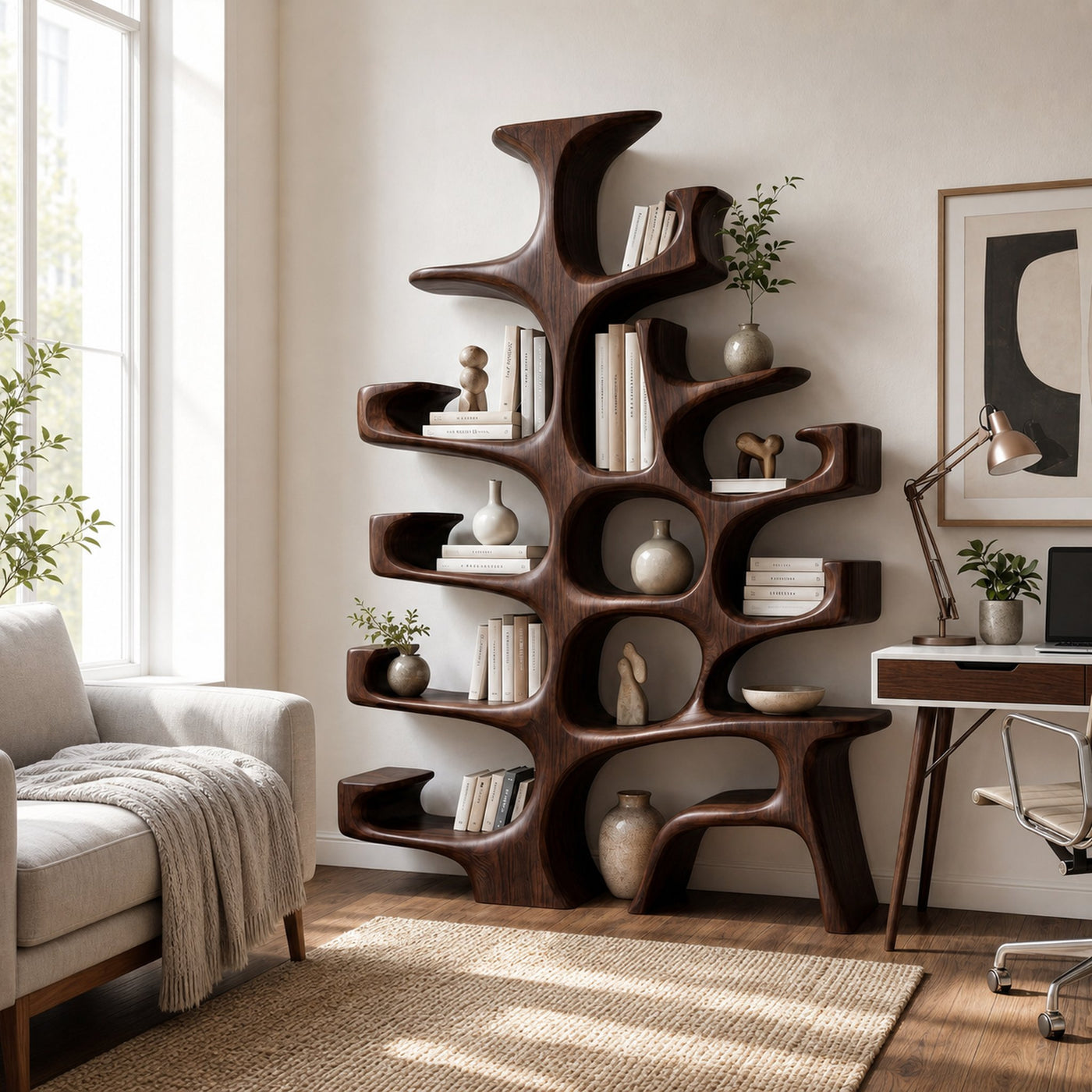 Contemporary Bookshelf For Entryway Living Room - product view 6