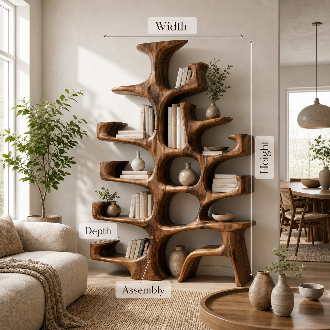 Contemporary Bookshelf For Entryway Living Room - product view 8