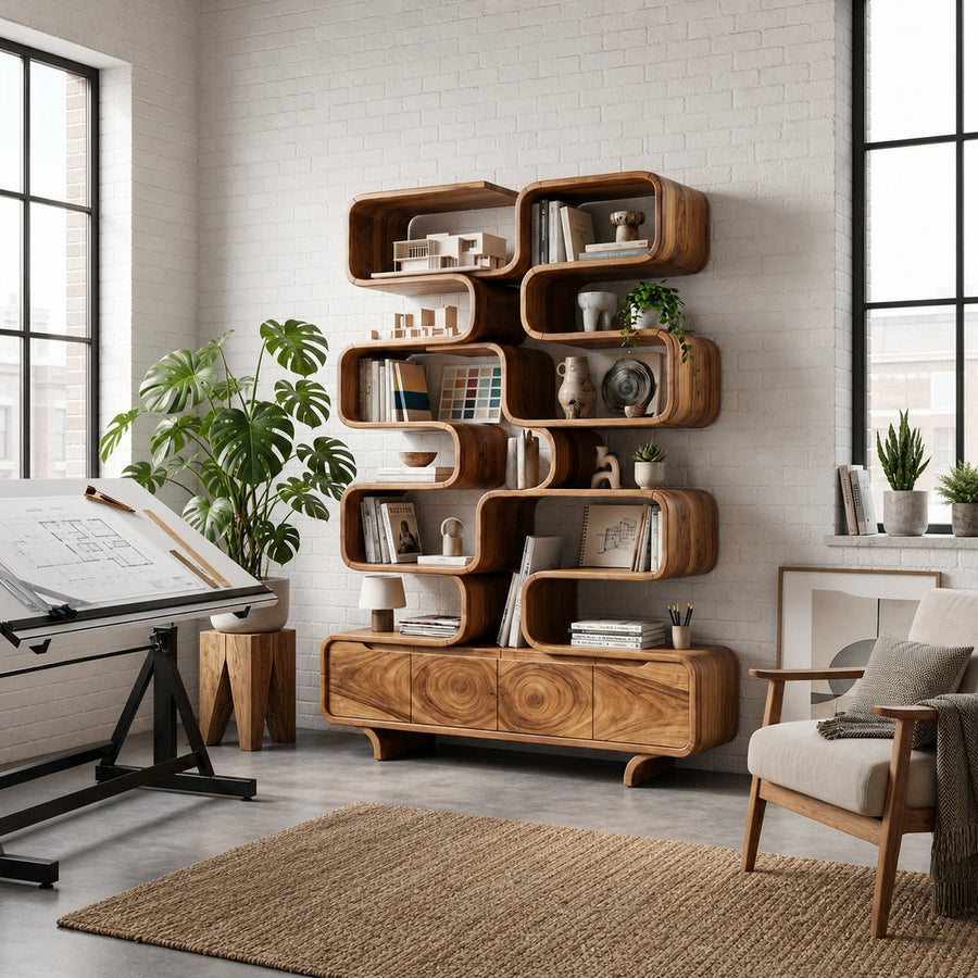 Contemporary Bookshelf For Home Office