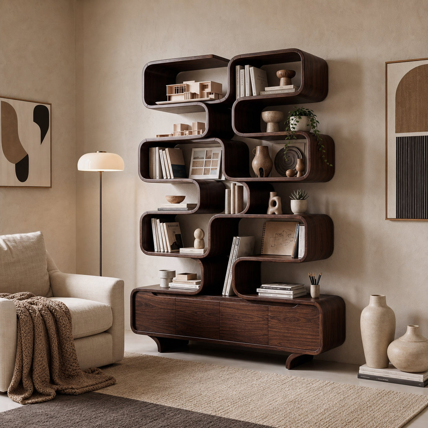 Contemporary Bookshelf For Home Office - product view 6