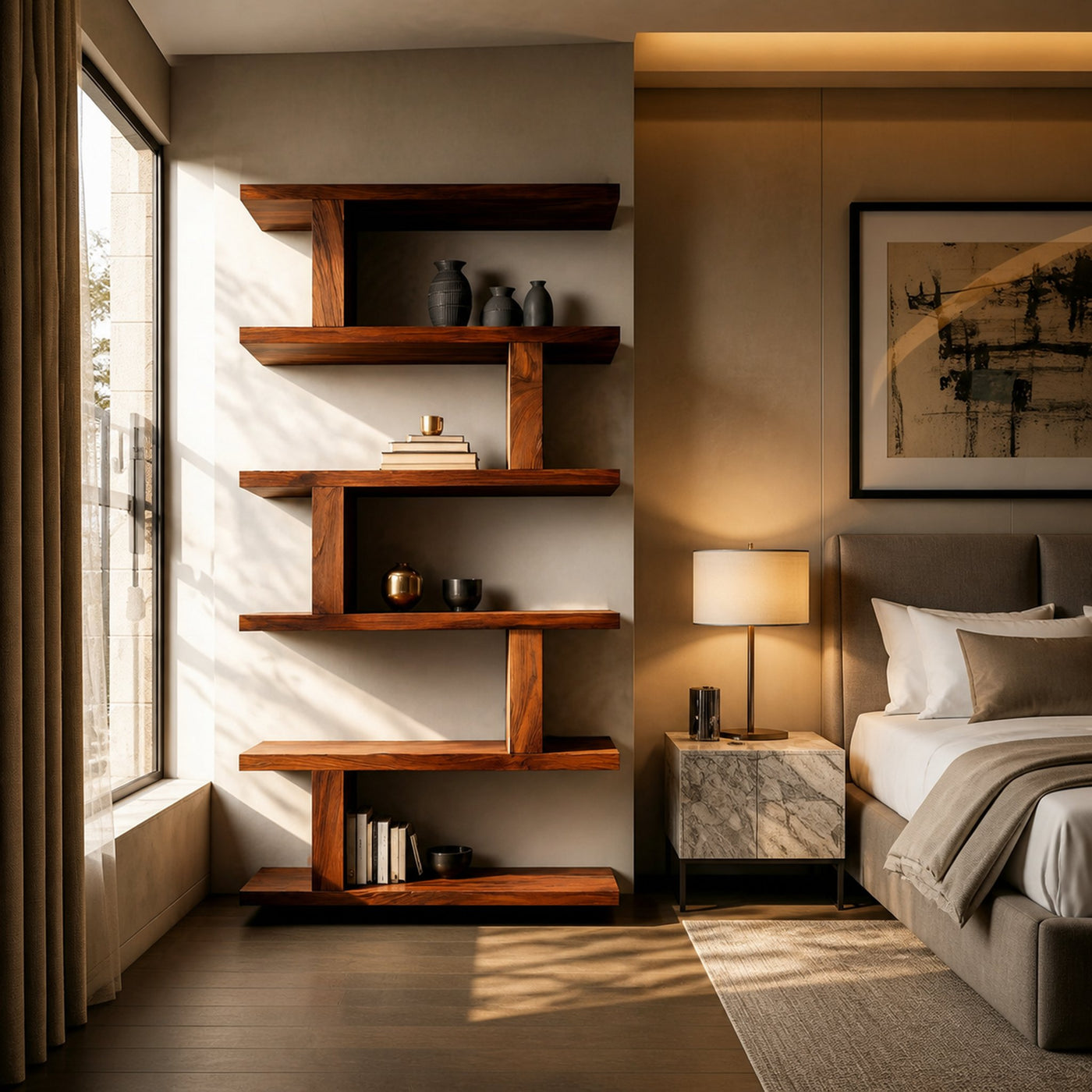 Contemporary Bookshelf With Clean Lines For Living Room - product view 6