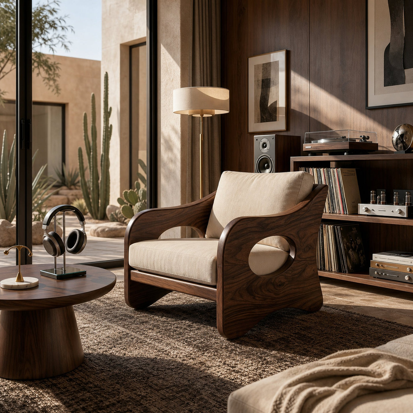 Contemporary Curved Armchair Executive Office Lounge - product view 7