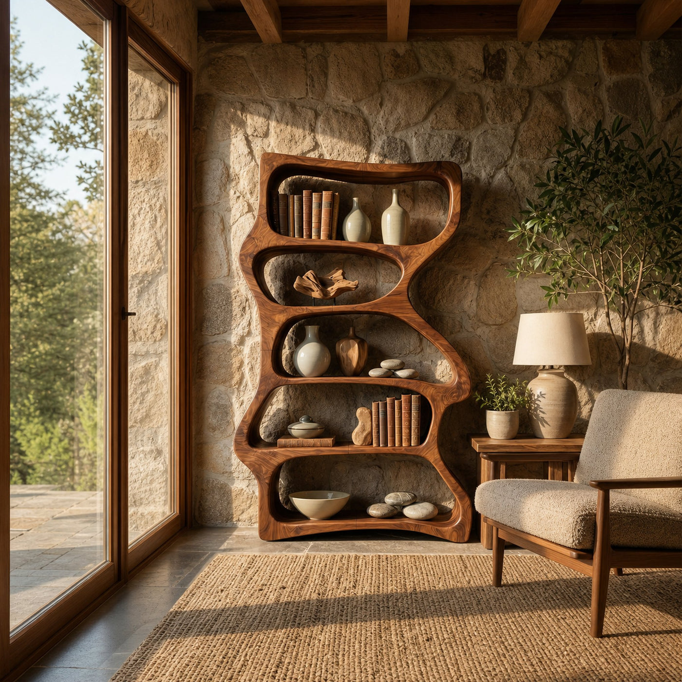 Contemporary Decorative Bookcase Storage Organizer For Living Room - product view 2