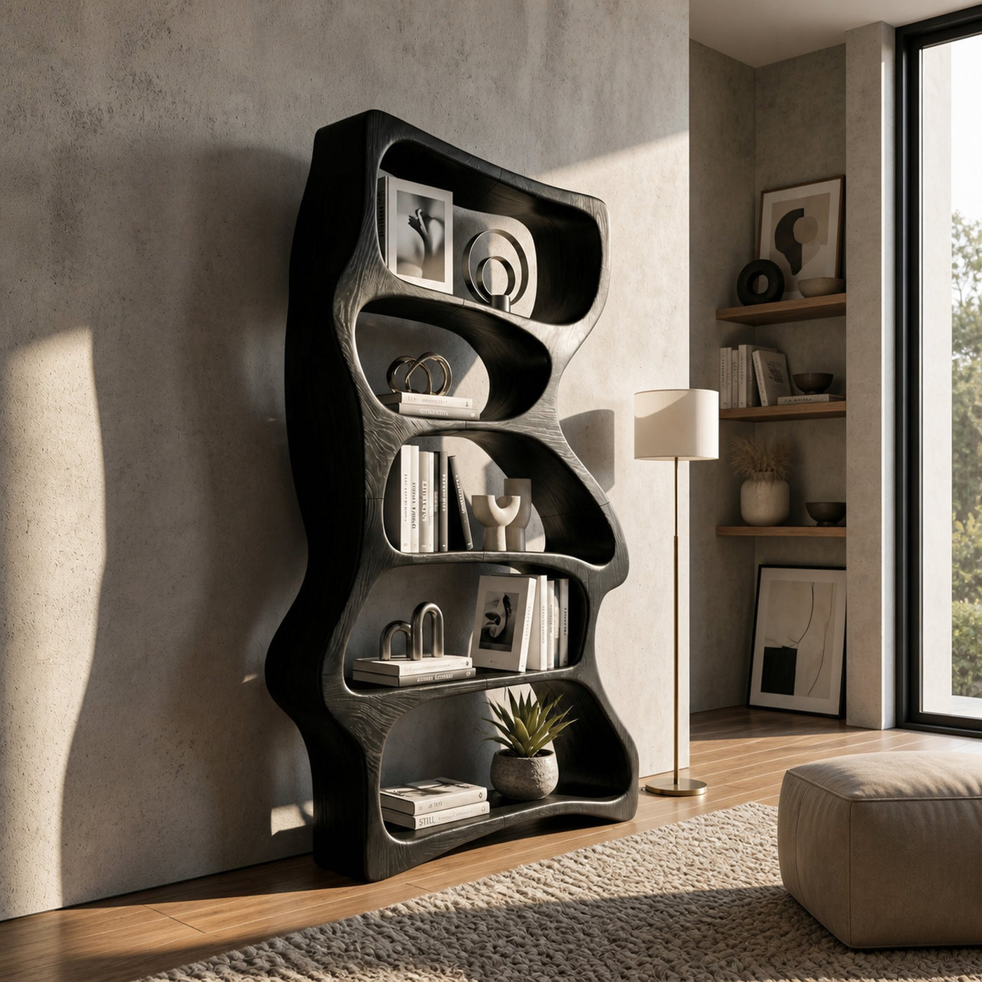 Contemporary Decorative Bookcase Storage Organizer For Living Room - product view 4